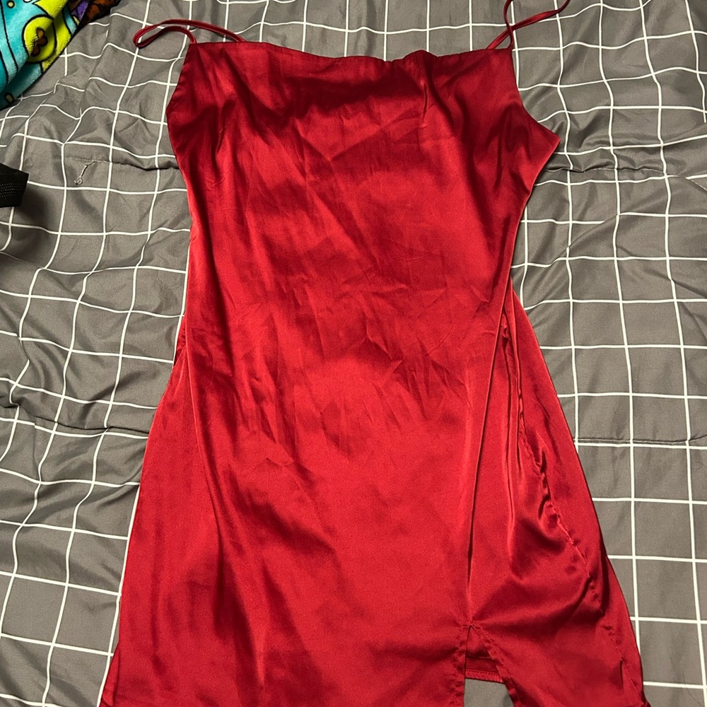 Red Satin dress
